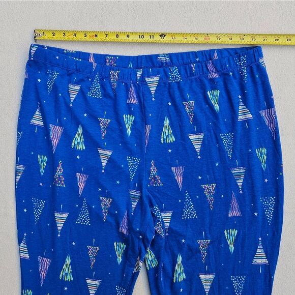 Sleep Chic Merry Vibes Pink and Blue PJ Set Size 3X - Picture 14 of 16